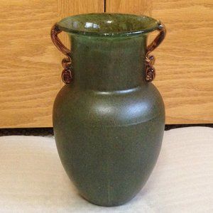 Raku Handled Vase - Mint Condition